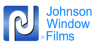 Johnson Window Films logo: white 
