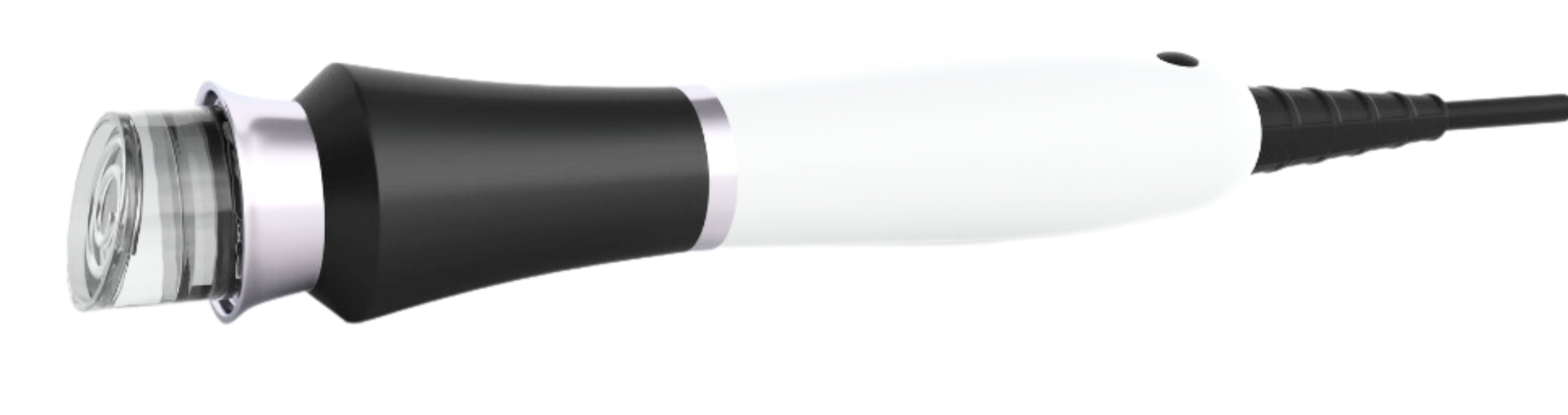 A close up of a shaver on a white background.