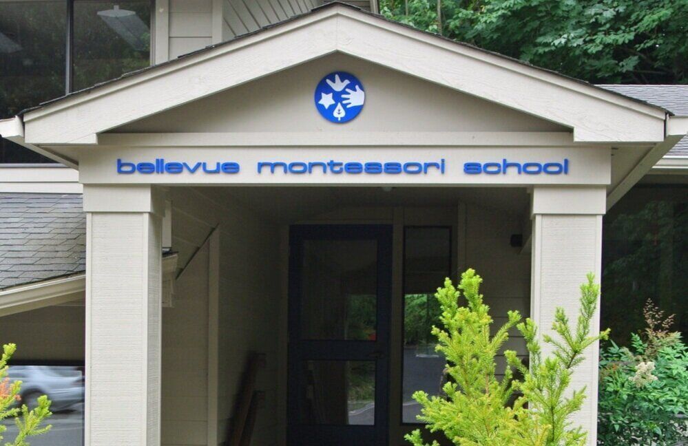Child working with a Montessori materials