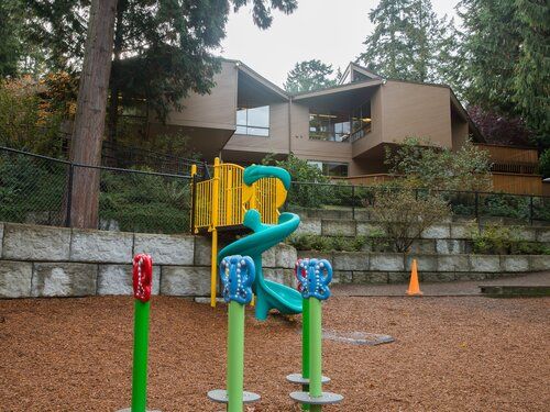 Playground view of Main Campus Classrooms