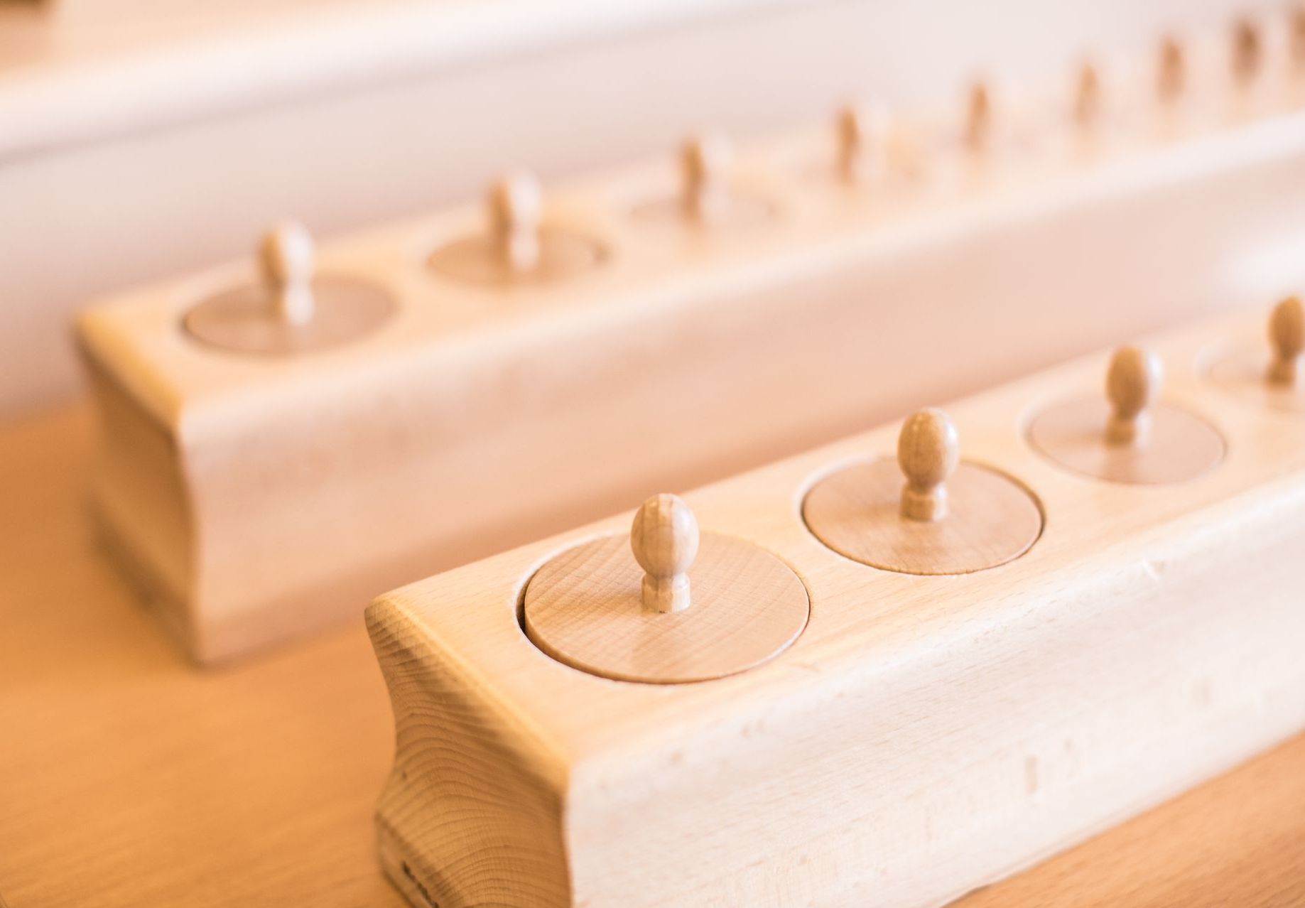 Montessori knobbed cylinders