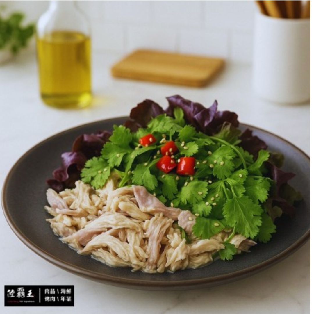 【免運】4包組/蔥香油雞肉絲 500g｜即開即食，美味升級【陸霸王】