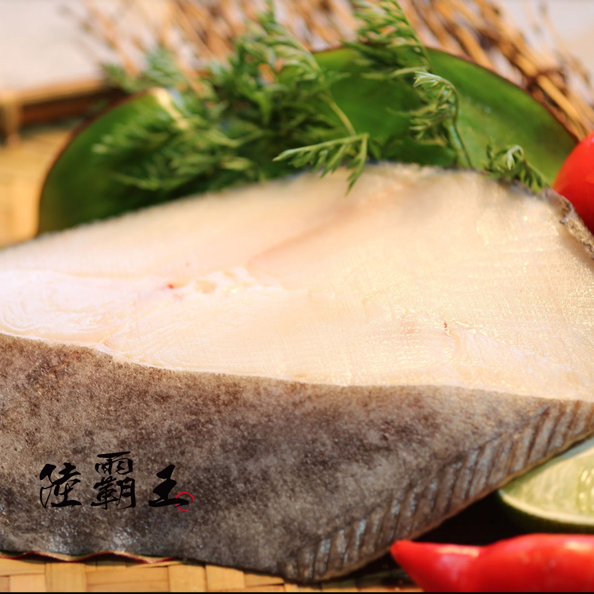 2L厚切比目魚 格陵蘭鱈切含冰衣500-550G【陸霸王】