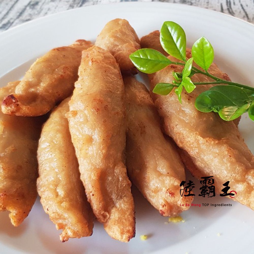 手工包蛋旗魚黑輪 8入  東港旗魚黑輪條  烤肉新品【 陸霸王】