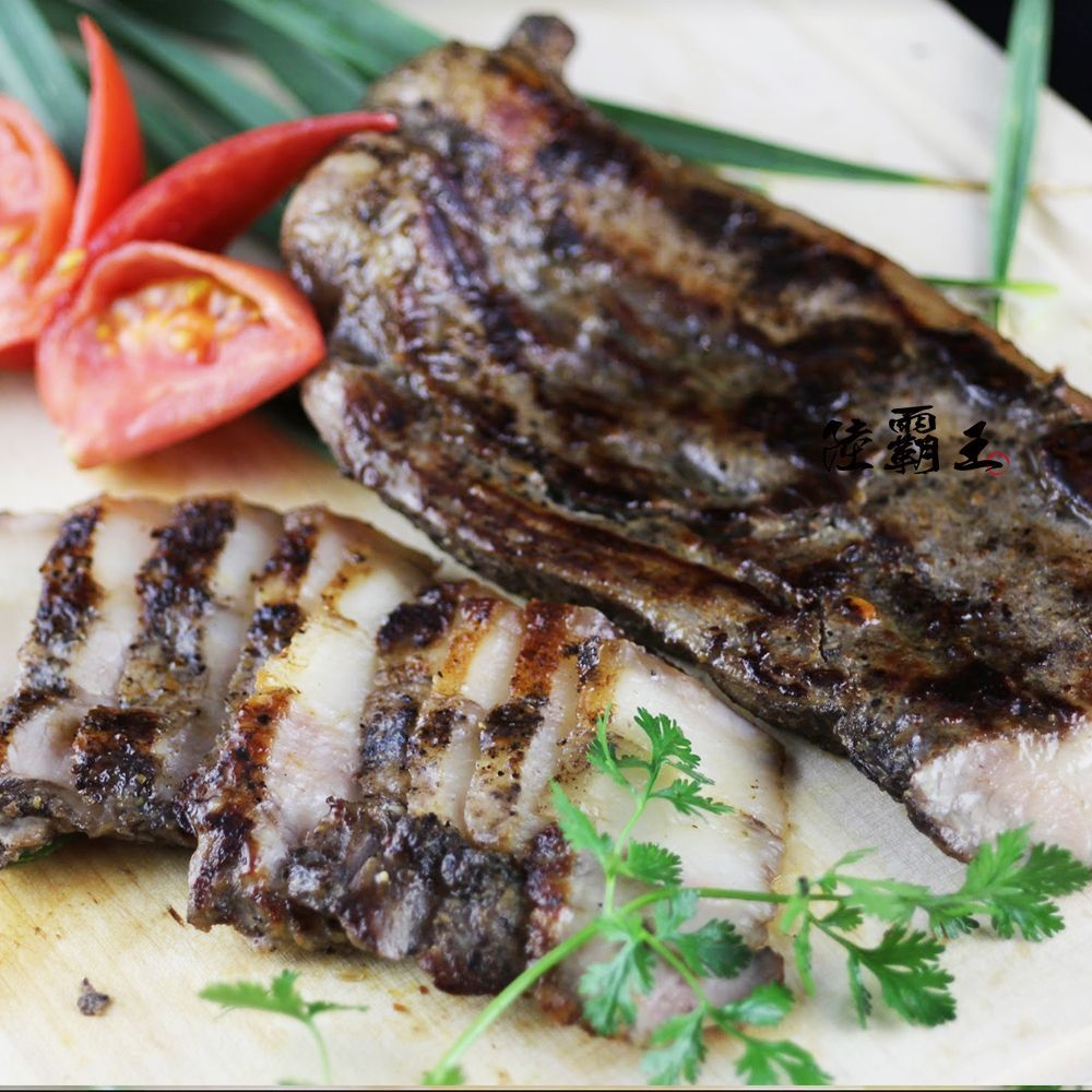 好吃鹹豬肉 280g  蒜香  好吃回購率超高 石板烤肉 年菜【 陸霸王】