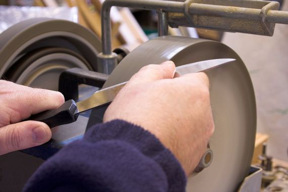 Sharpening A  Knife — Newark, DE — J & A Grinding Inc.