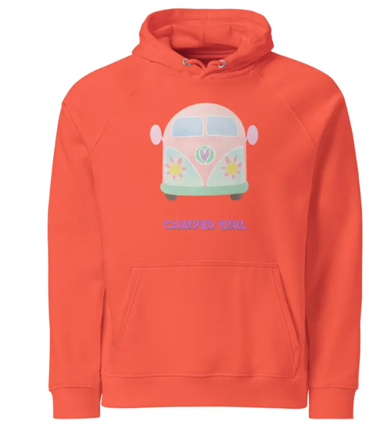 Camper Girl Boho RV Hoodie, Hippie Van Life Sweatshirt, Cute Camping Hoodie, Camping Gifts