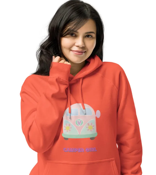 Camper Girl Boho RV Hoodie, Hippie Van Life Sweatshirt, Cute Camping Hoodie, Camping Gifts