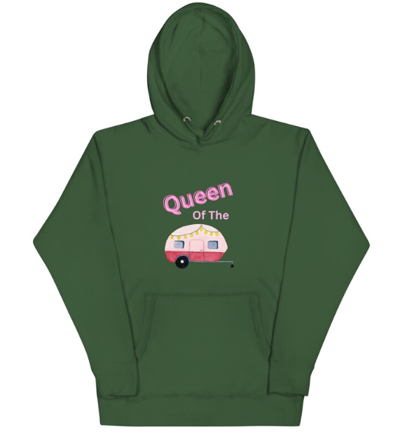 Queen of the Camper Sweatshirt, Funny Camper Hoodie, Camper Lover Gifts, Gifts for Campers