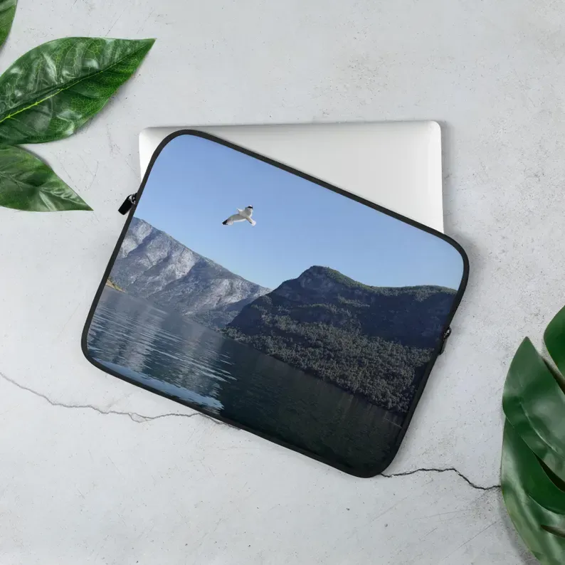 Norway Fjord Laptop Sleeve, Norway, Laptop Sleeve, Travel-Inspired Gifts
