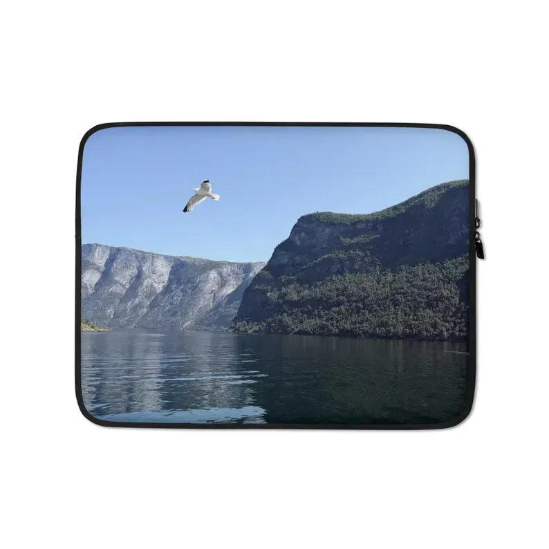 Norway Fjord Laptop Sleeve, Norway, Laptop Sleeve, Travel-Inspired Gifts