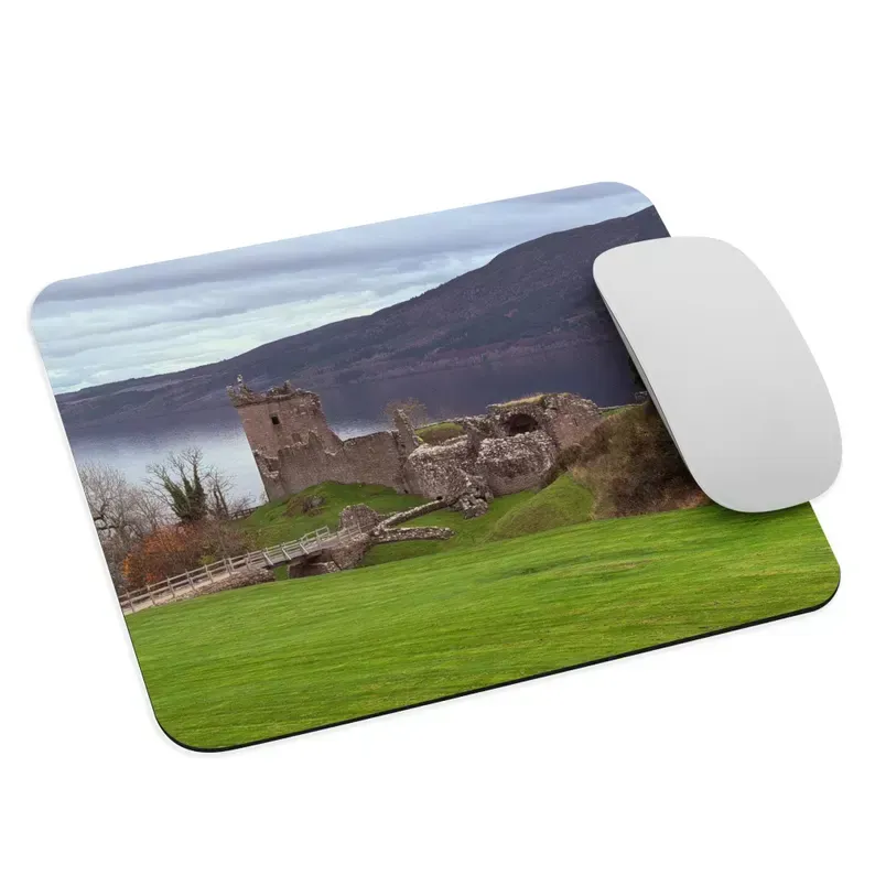 Scotland Loch Ness Mouse Pad, Scotland Travel Gift, Nessie Lover, Scottish Office Decor