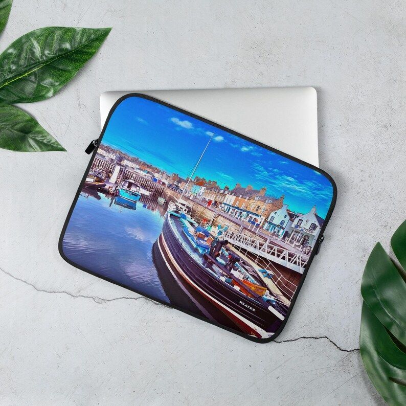 Coastal Scotland Laptop Sleeve, Scotland Laptop Carrier, Laptop Sleeve