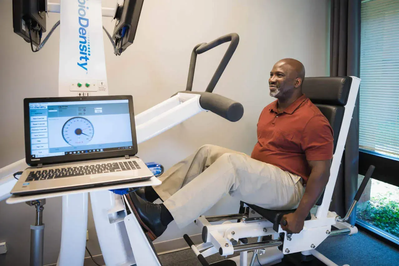 Health Benefits St. Croix National Fitness 20m bioDensity & Power Plate to boost bone density,