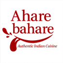 Ahare bahare logo in red with &ldquo;Authentic Indian Cuisine&rdquo; tagline