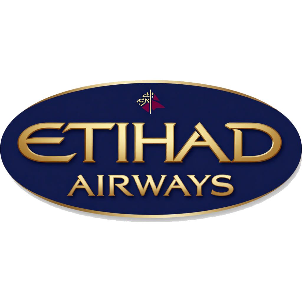 Het logo van Saudia Airlines in groen en wit met Arabische en Engelse tekst.