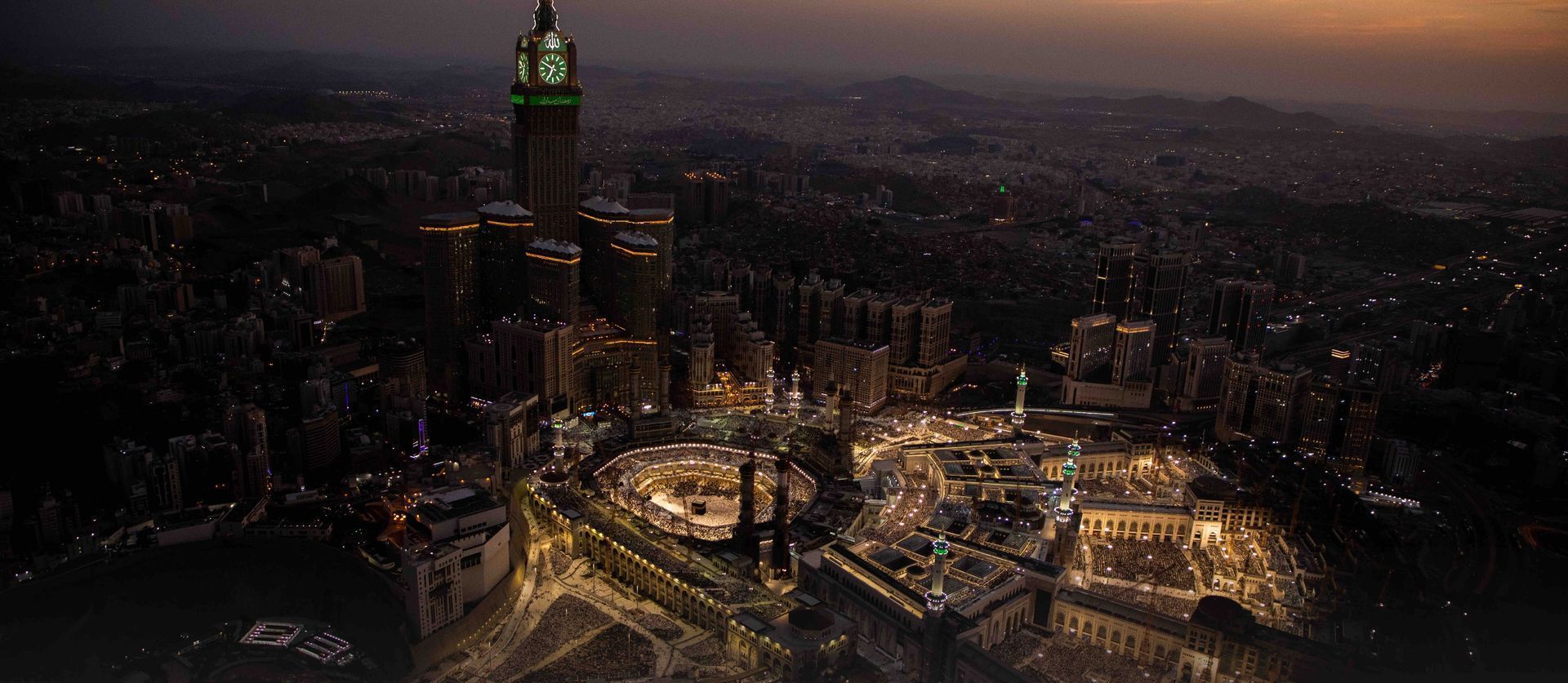 Luchtfoto van Haram in Mekka