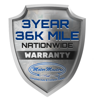 3 Year 36K Mile Nationwide Warranty Logo | Motor Masters Automotive LLC