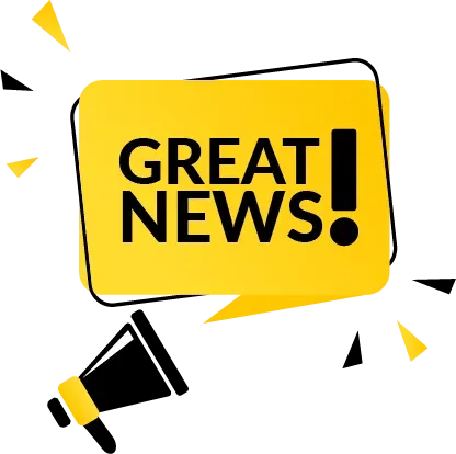 Yellow speech bubble with 