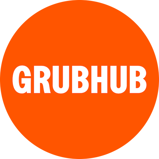 Grubhub logo: White text 
