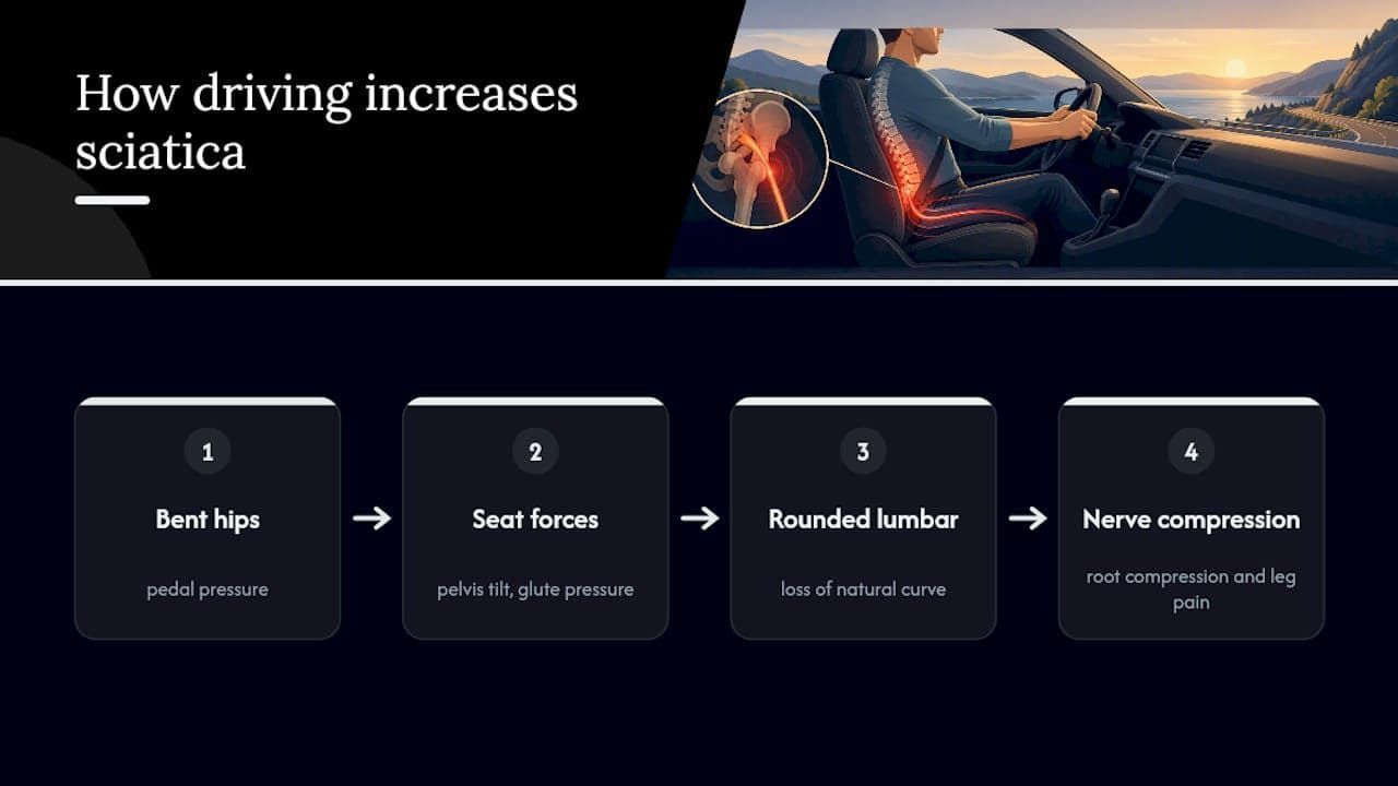 best car seat position for sciatica