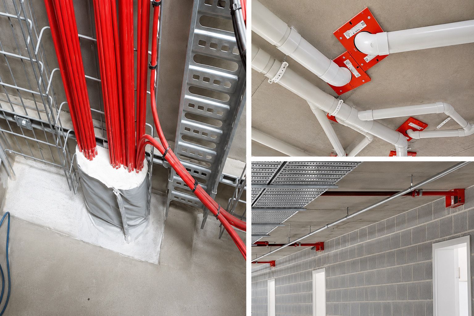 Store Interior With Ladder Near a Partially Closed Metal Shutter and a Wooden Counter in Front — Flaming North Fire Protection Pty Ltd in Garbutt, QLD