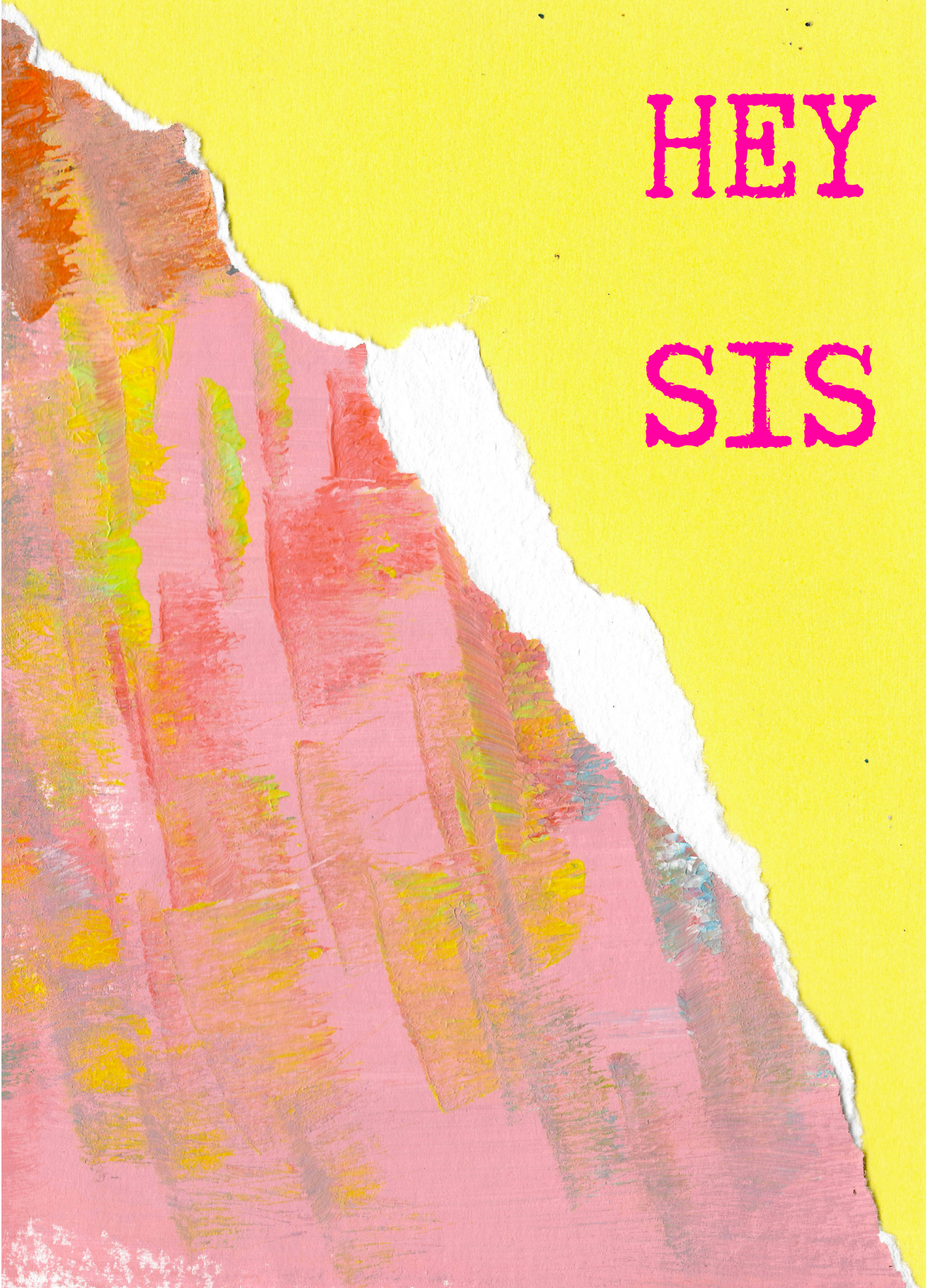 kaartje hey sis