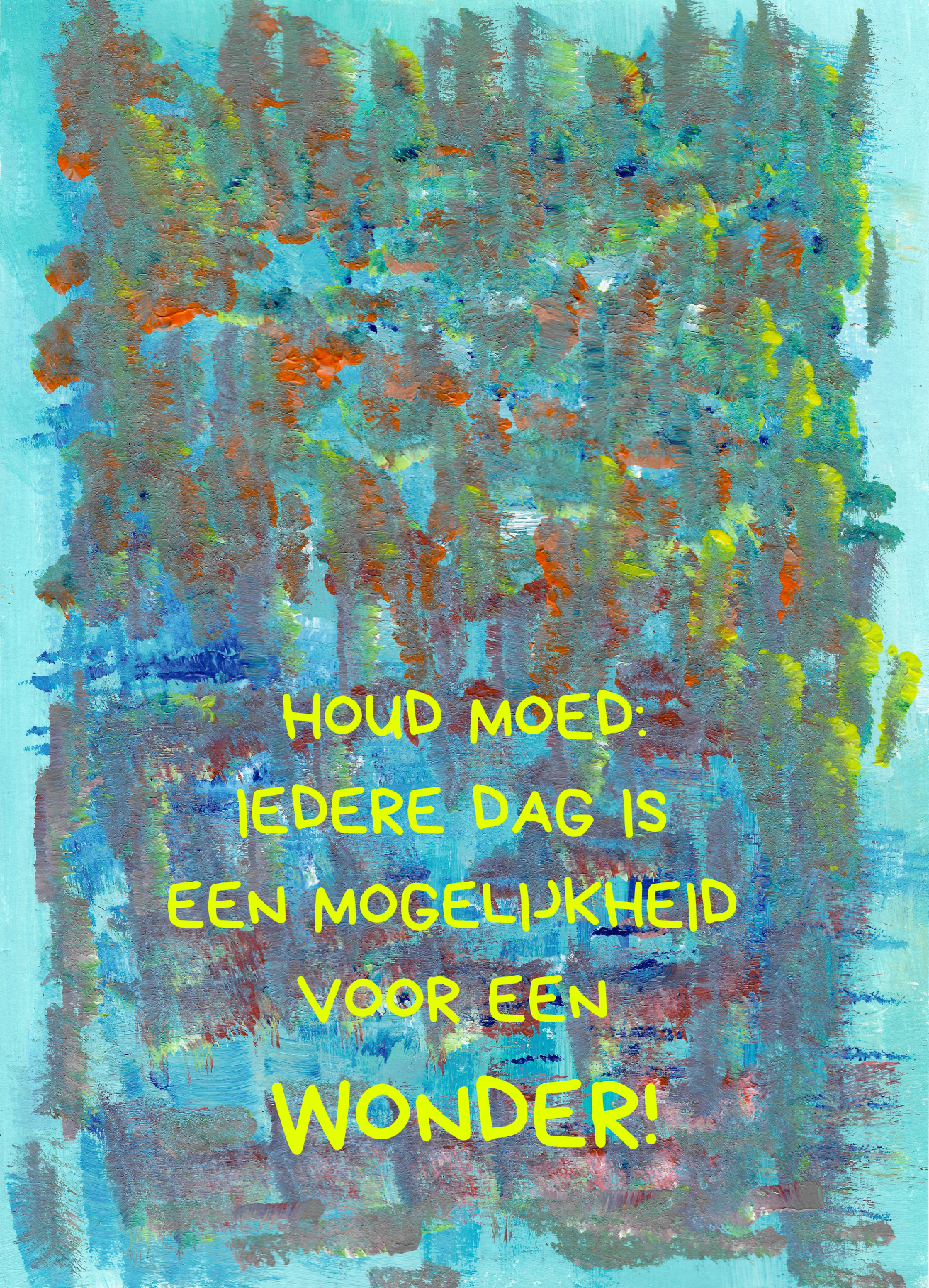 kaartje houd moed