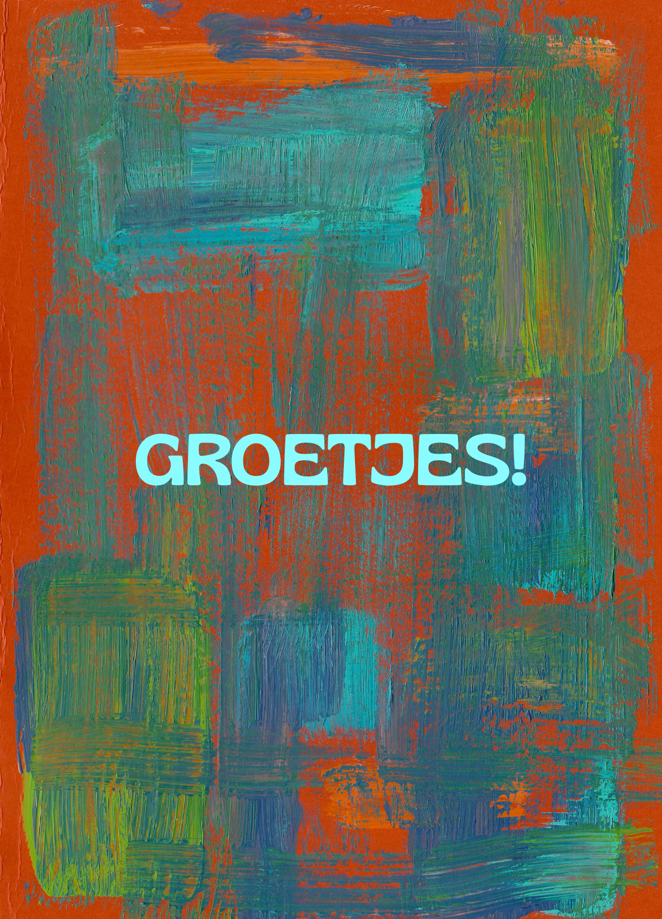 kaartje groetjes
