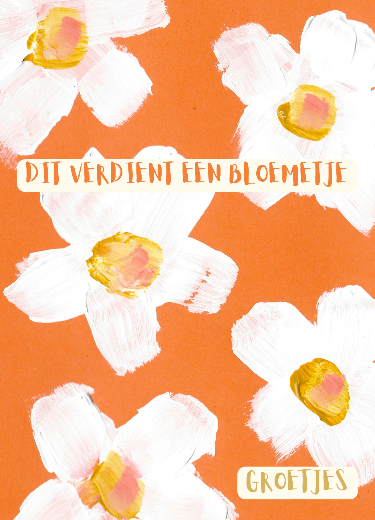 kaartje bloemetje