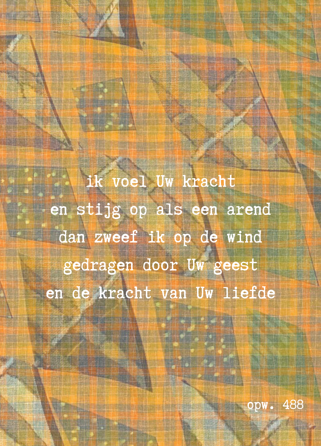 kaartje kracht van Uw liefde