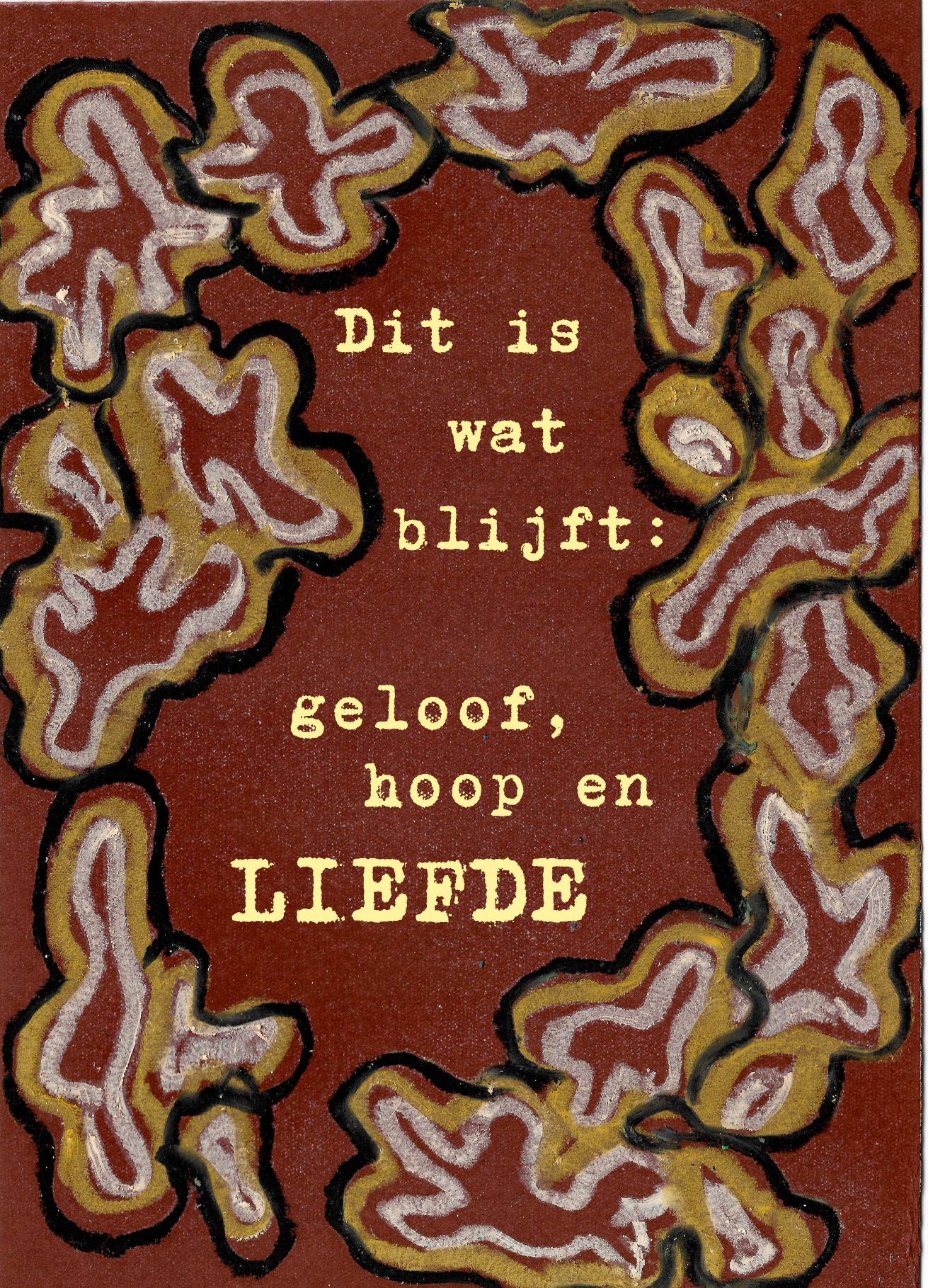 kaartje christelijk geloof hoop liefde
