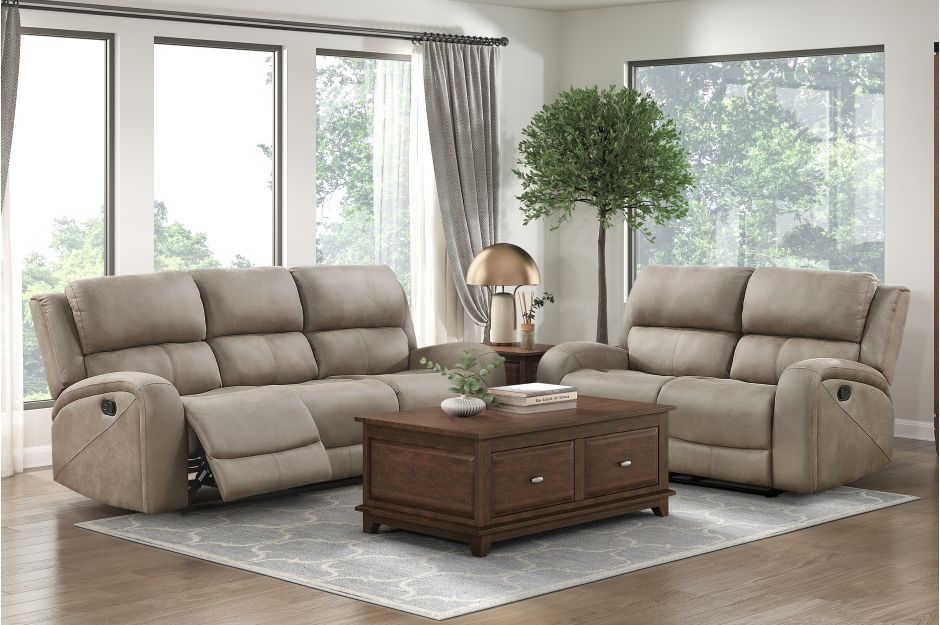 Manual Reclining Sofa & Loveseat