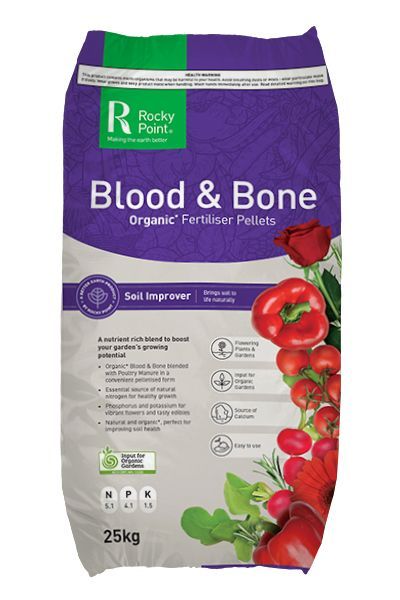 Rocky Point Blood & Bone Pellets 25kg — Tweed Landscape Supplies in Tweed Heads, NSW