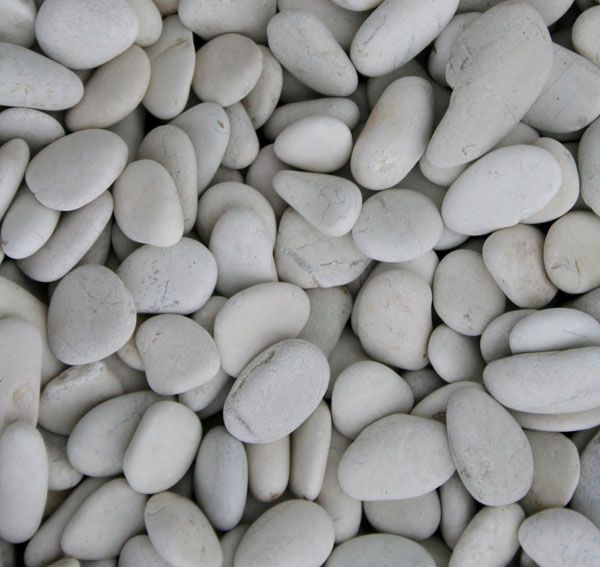 Ivory Natural Pebbles 20kg Bags — Tweed Landscape Supplies in Tweed Heads, NSW