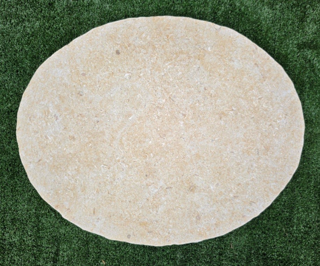 Egyptian Limestone Steppers Oval — Tweed Landscape Supplies in Tweed Heads, NSW