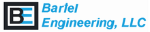 Bartel Engineering, LLC logo with blue and black stylized “BE” and company name text