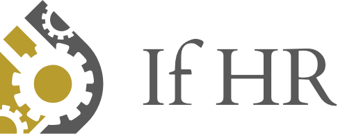 En logo for if hr med et tannhjul og en nøkkel.
