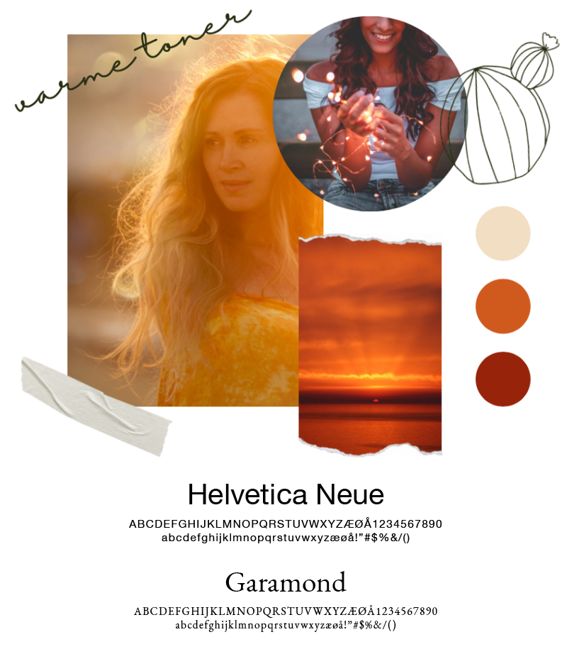 Logo og profil moodboard
