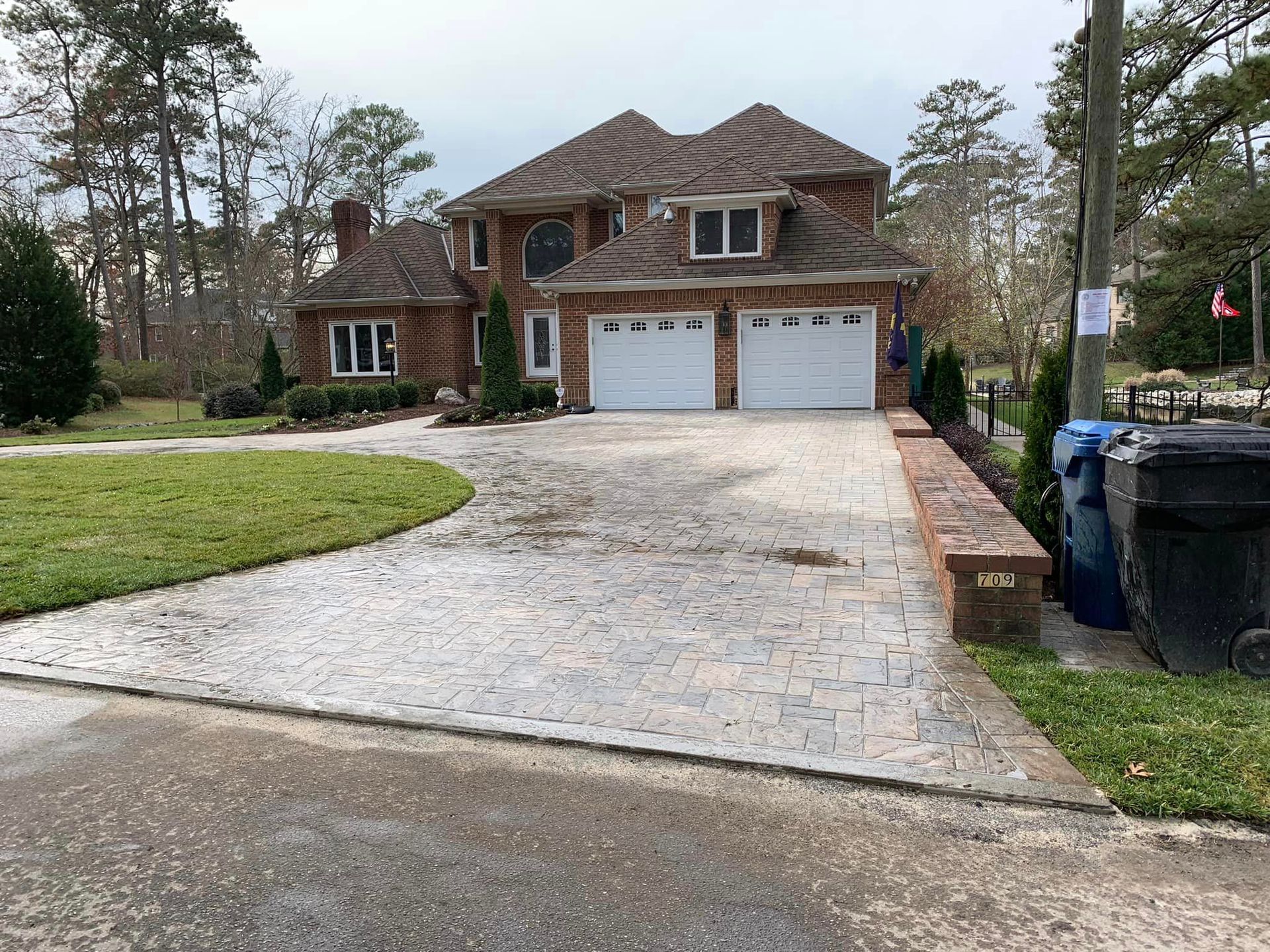 Image of modern driveway.