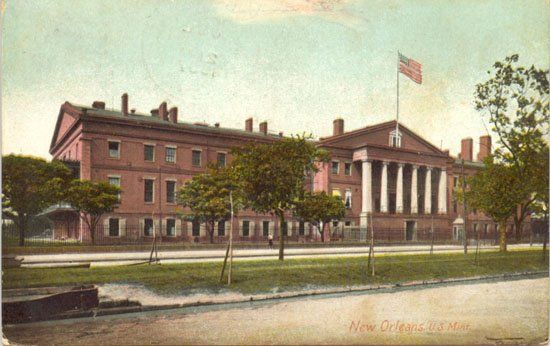 A Postcard from 1907 showing the New Orleans Mint