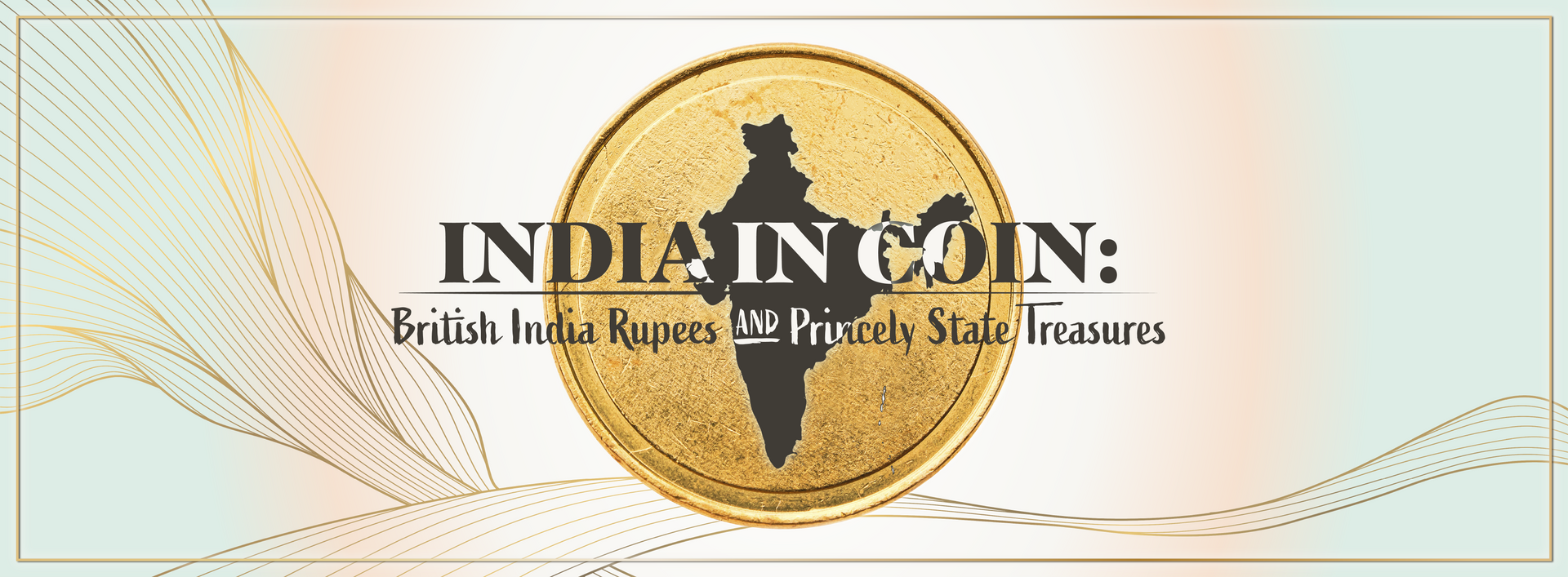 Indian coin image with a gold coin and the text “INDIAN COIN” on a light decorative background