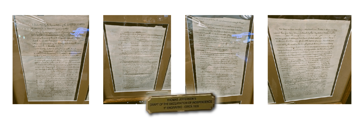 Two Versions of the Declaration of Independence exhibit at the 2026 ANA World’s Fair of Money, including Thomas Jefferson’s rough draft engraving.