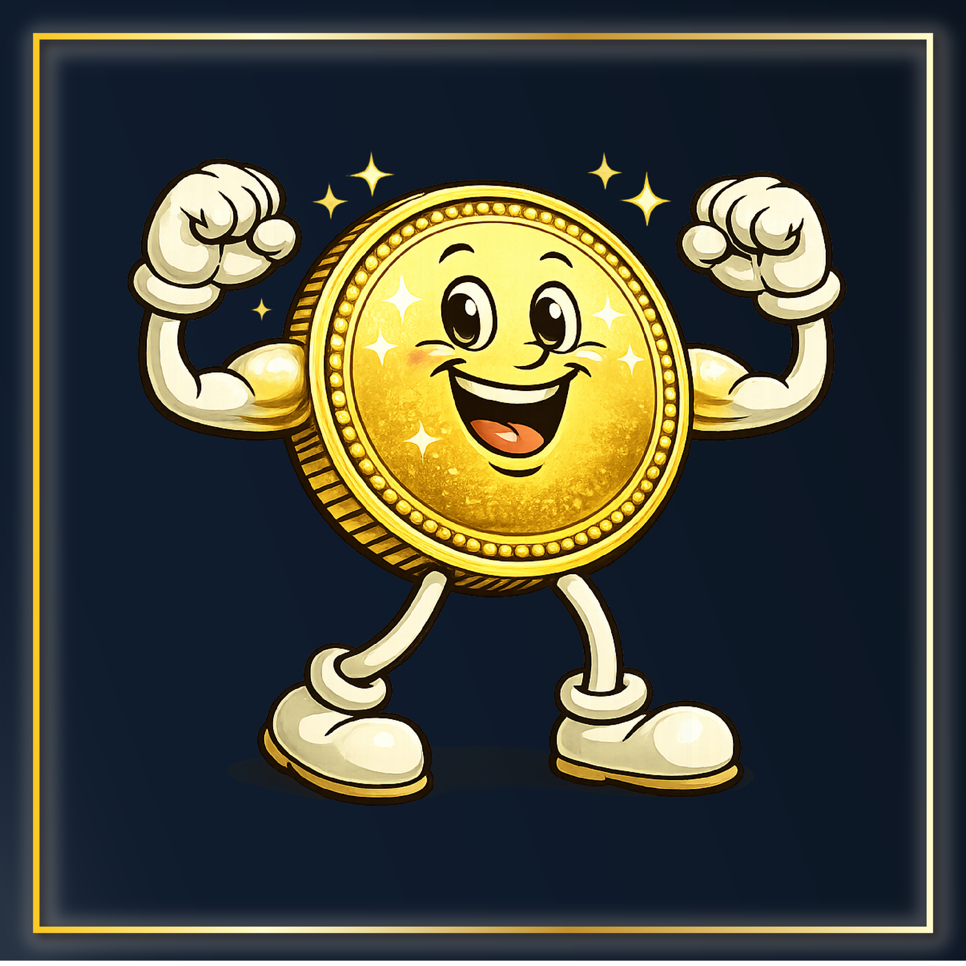 CC.com Strong Happy Gold Coin