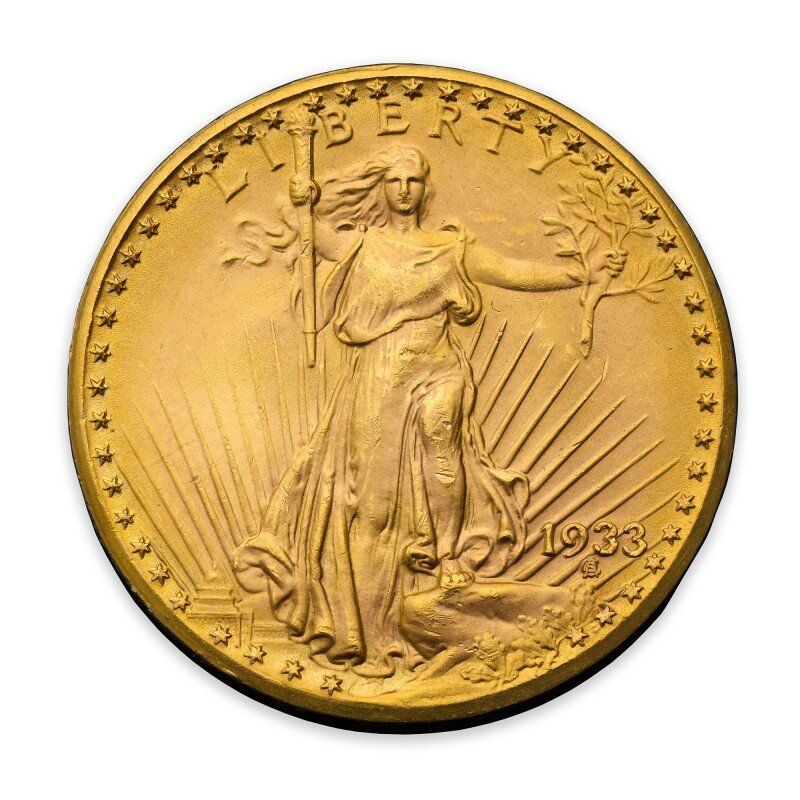 1933 Saint Gaudens Double Eagle - image courtesy of Sotheby's