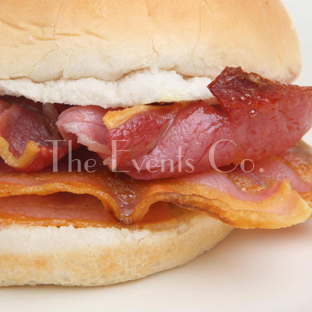 A close up of a sandwich from the events co.
