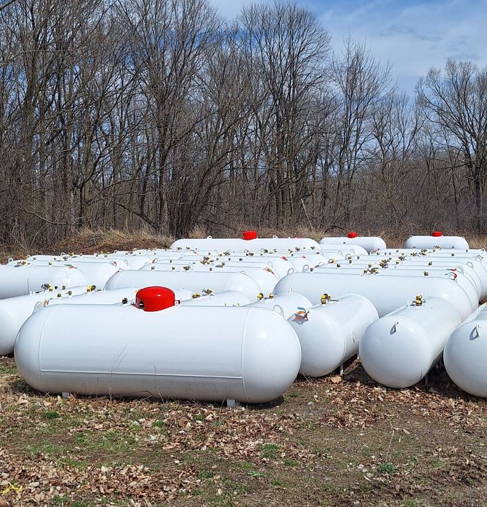 Blue Propane Tanks — Ladysmith, WI — Lemke Oil Company, Inc. Blue Propane Tanks — Ladysmith, WI — Lemke Oil Company, Inc.