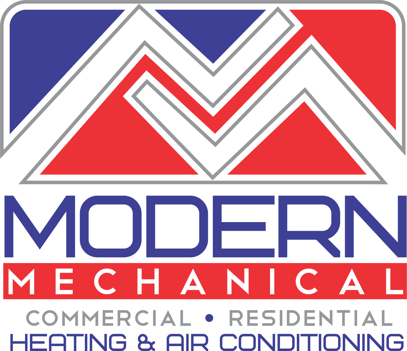 The logo for modern mechanical commercial residential heating and air conditioning