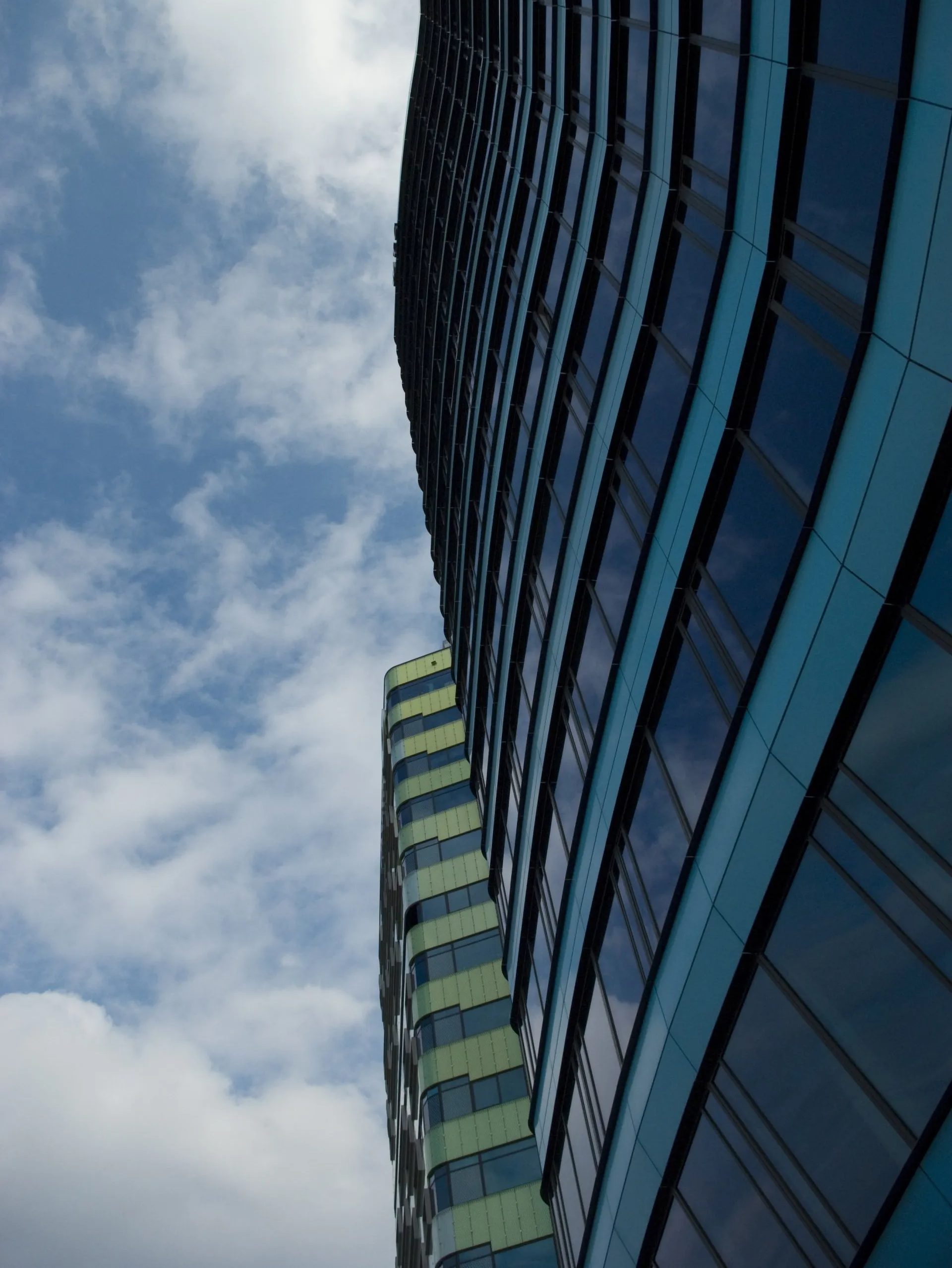 Blue ang green building