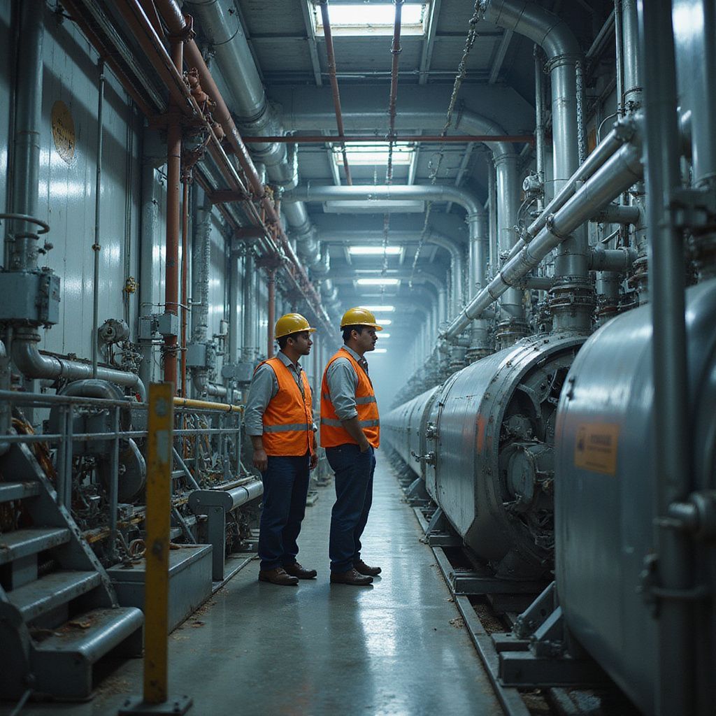 Image of a vessel inspection post incident to understand what went wrong